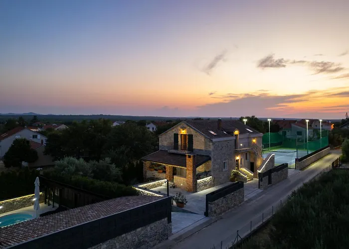 Vila Luxury Culina Murvica-heated Pool,spa,tennis I Bbq